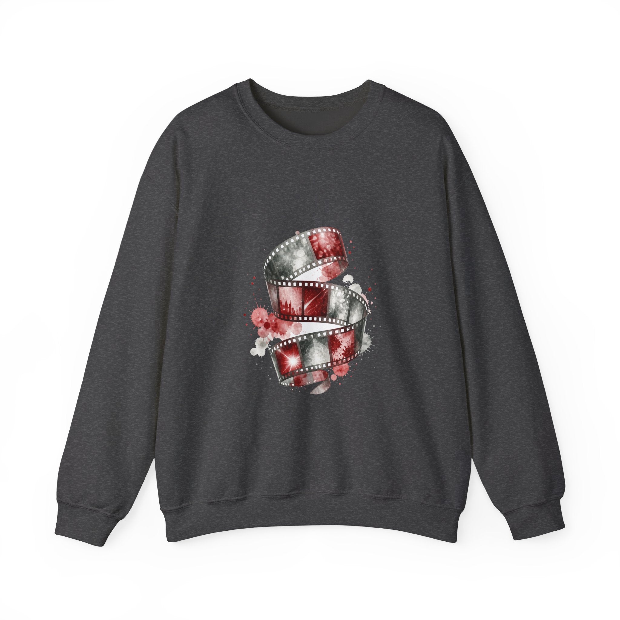 Matching Couple Sweatshirt - Camera & Film Matching Couple Comfort Colors Crew Watercolor Art His Hers Birthday Gift - Design B