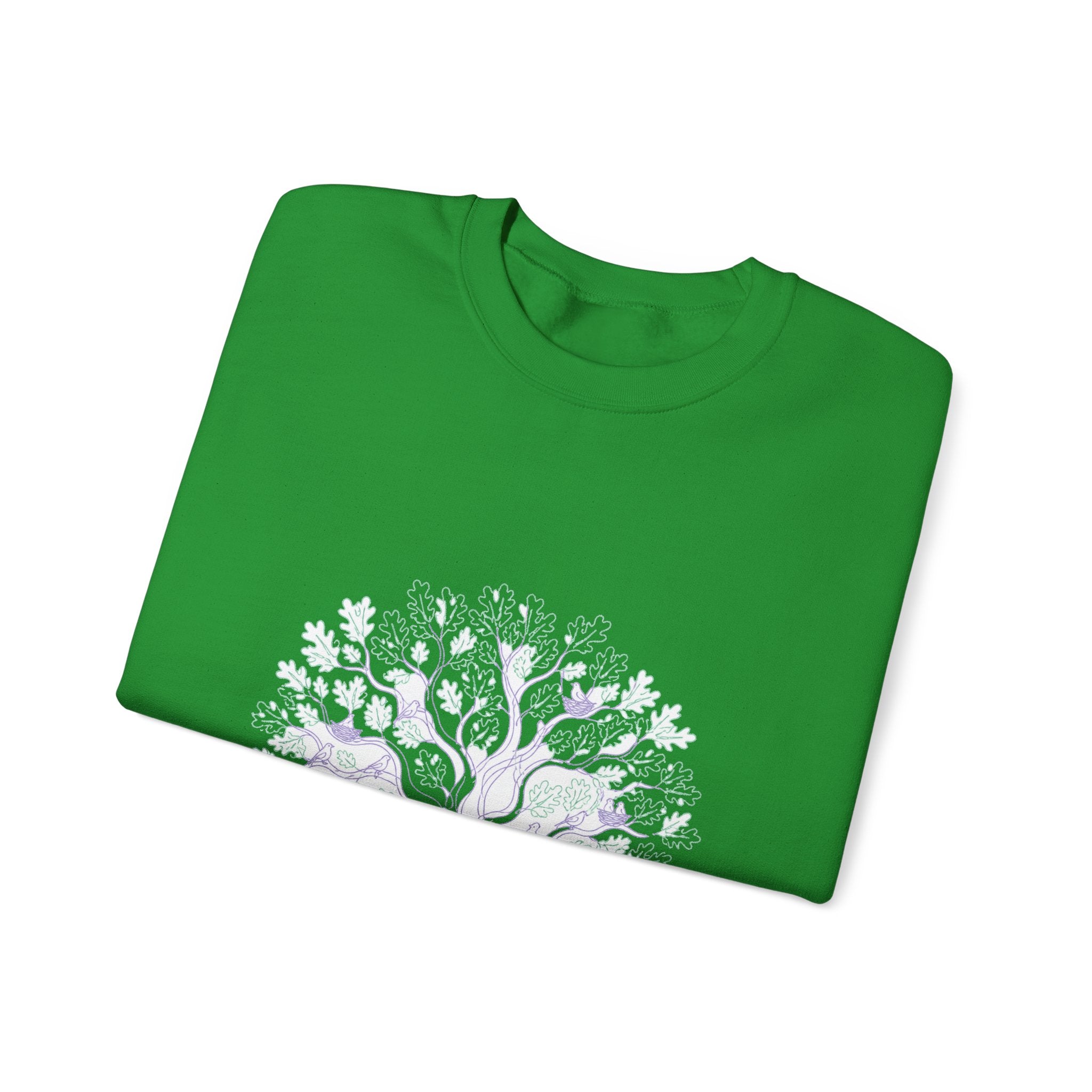 Matching Couple Sweatshirt - Ancient Oak & Deep Roots Matching Couple Comfort Colors Crew Minimalist Art His Hers Christmas Gift - Design A