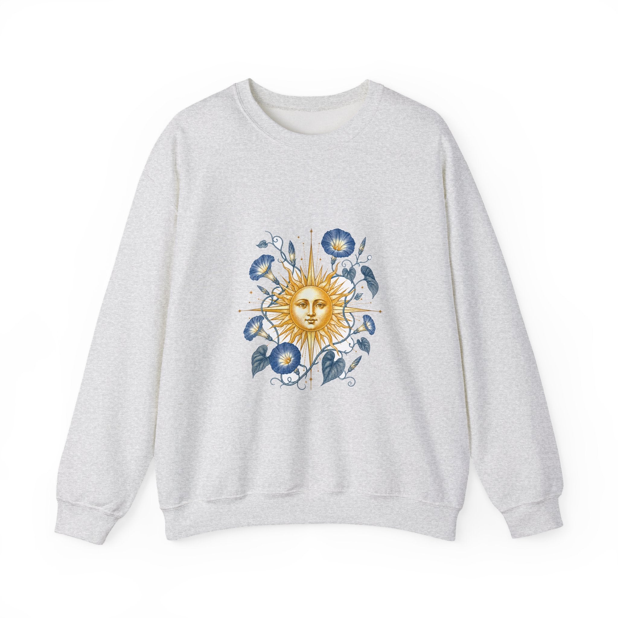 Matching Couple Sweatshirt - Sun & Moon Matching Couple Comfort Colors Crew Vintage Art His Hers Honeymoon Gift - Design B