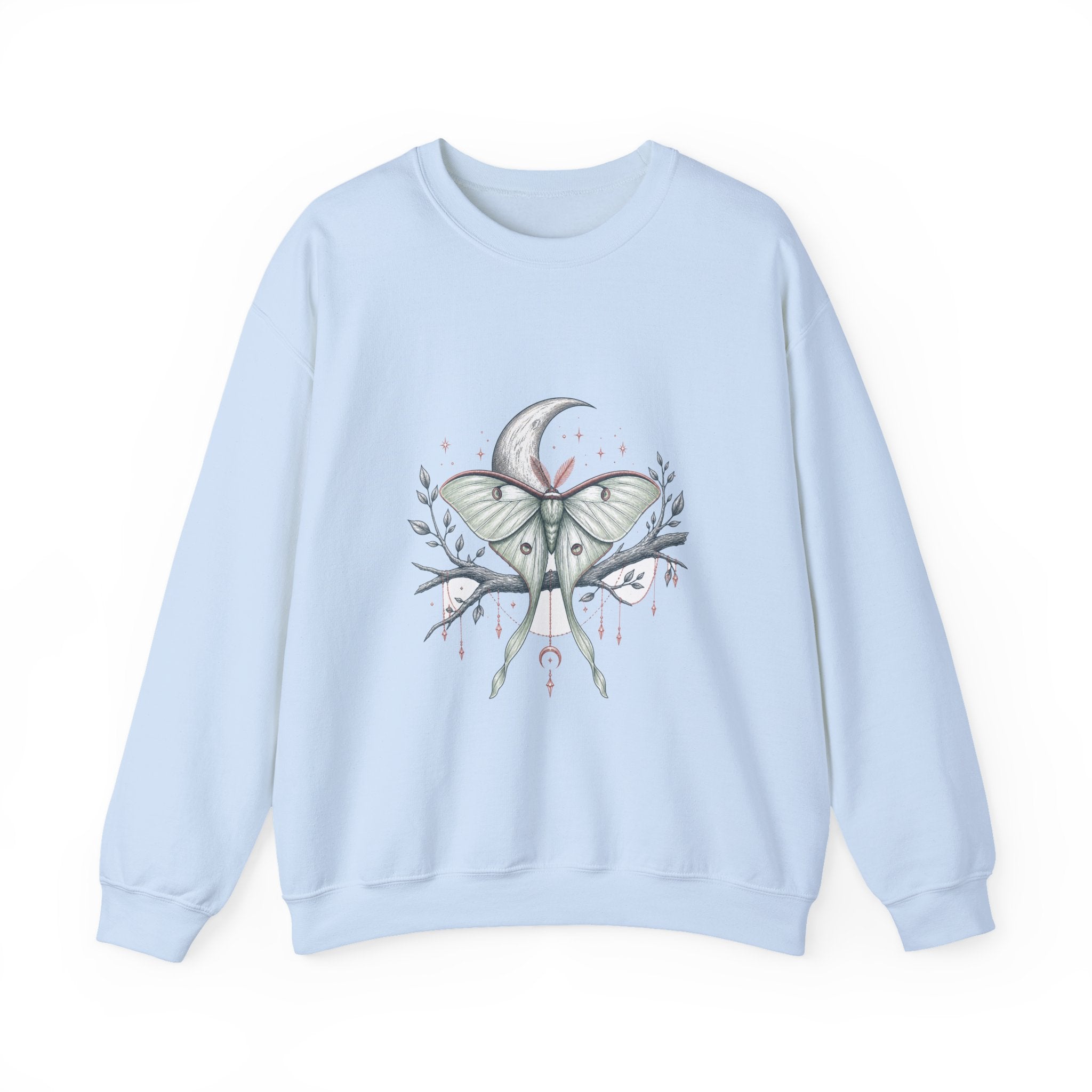Matching Couple Sweatshirt - Butterfly & Moth Matching Couple Comfort Colors Crew Hand-Drawn Art His Hers Anniversary Gift - Design B