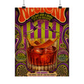 Negroni Trapeze Act Wall Art Poster 24×36 Psychedelic Dining Room Decor Maximalist Print