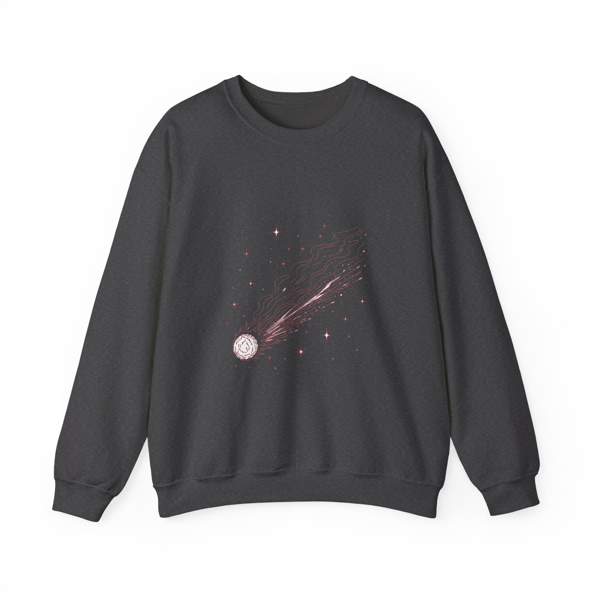 Matching Couple Sweatshirt - Comet & Asteroid Matching Couple Comfort Colors Crew Minimalist Art His Hers Christmas Gift - Design A