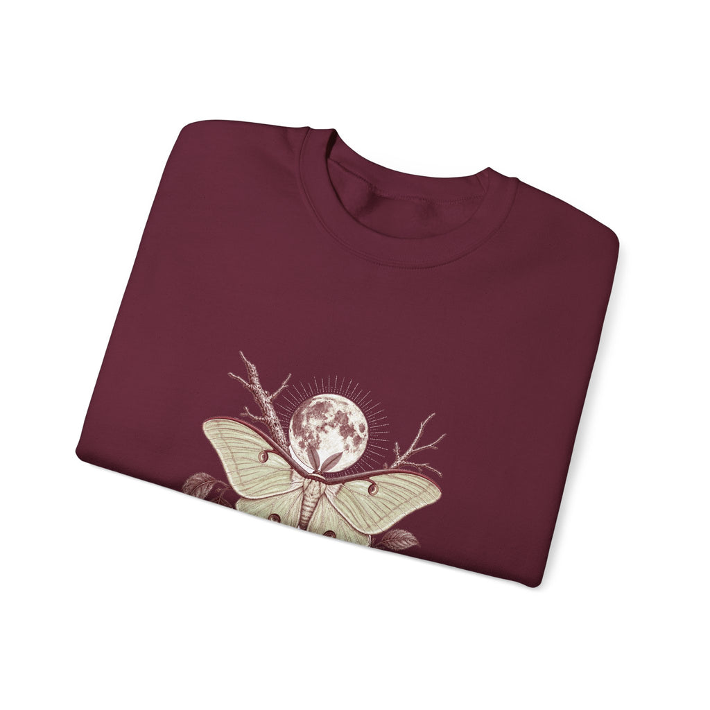 Matching Couple Sweatshirt - Butterfly & Moth Matching Couple Premium Fleece Sweatshirt Vintage Art His Hers Honeymoon Gift - Design B