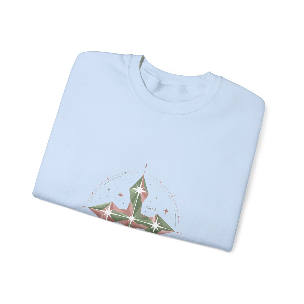 Matching Couple Sweatshirt - Aurora & Southern Cross Matching Couple Comfort Colors Crew Geometric Art His Hers Love Gift - Design B