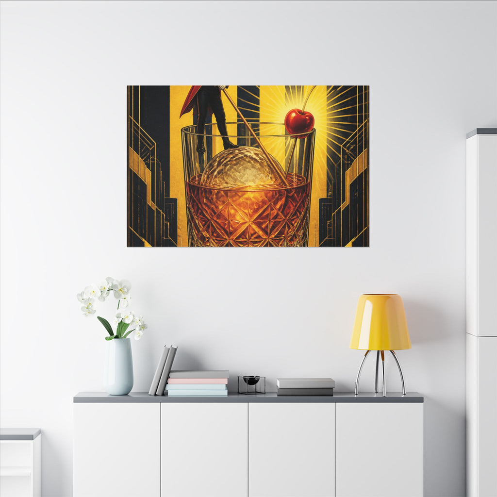Old Fashioned Ringmaster Wall Art Canvas 16×20 Art Deco Entryway Decor Maximalist Print