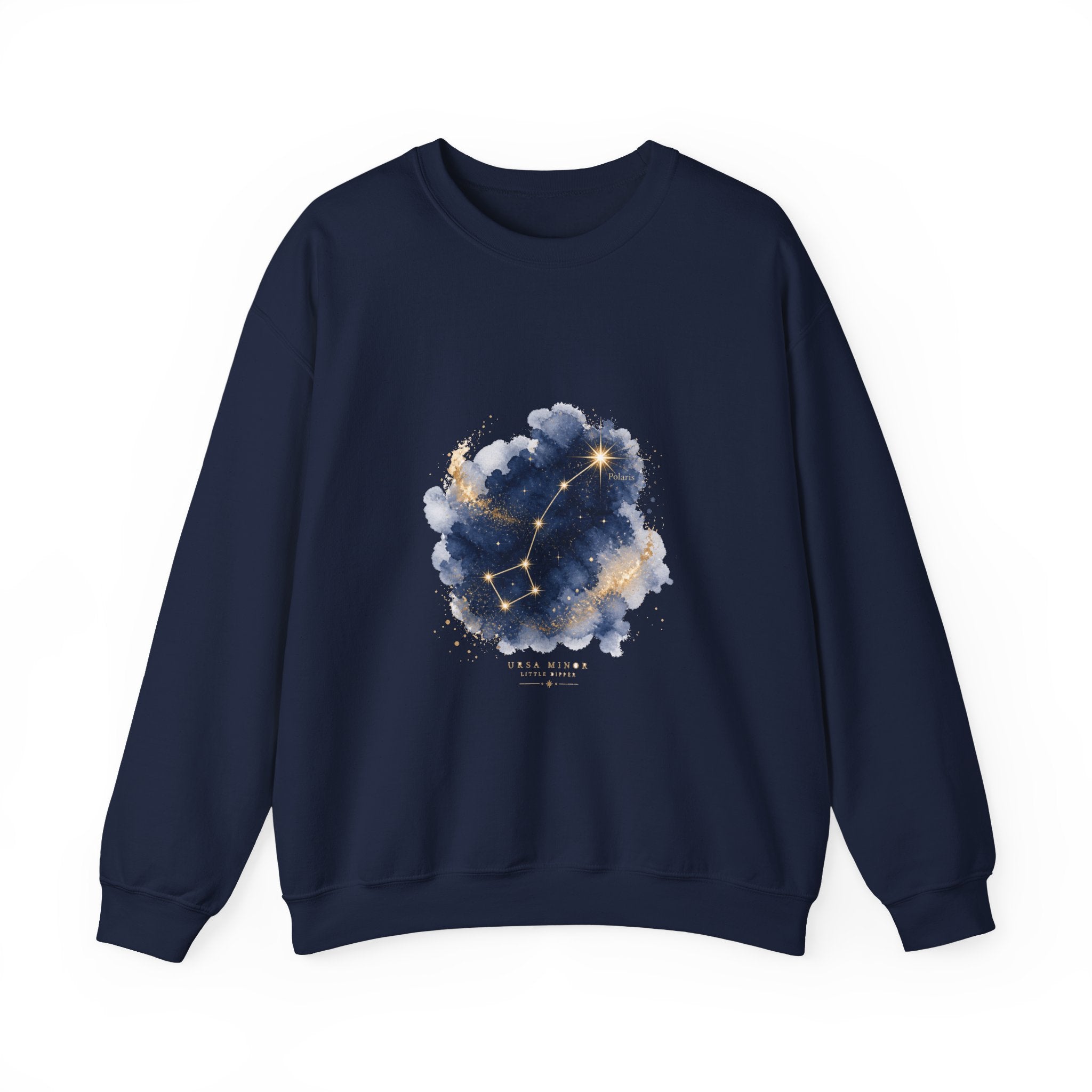Matching Couple Sweatshirt - Big & Little Dipper Matching Couple Comfort Colors Crew Watercolor Art His Hers Birthday Gift - Design B
