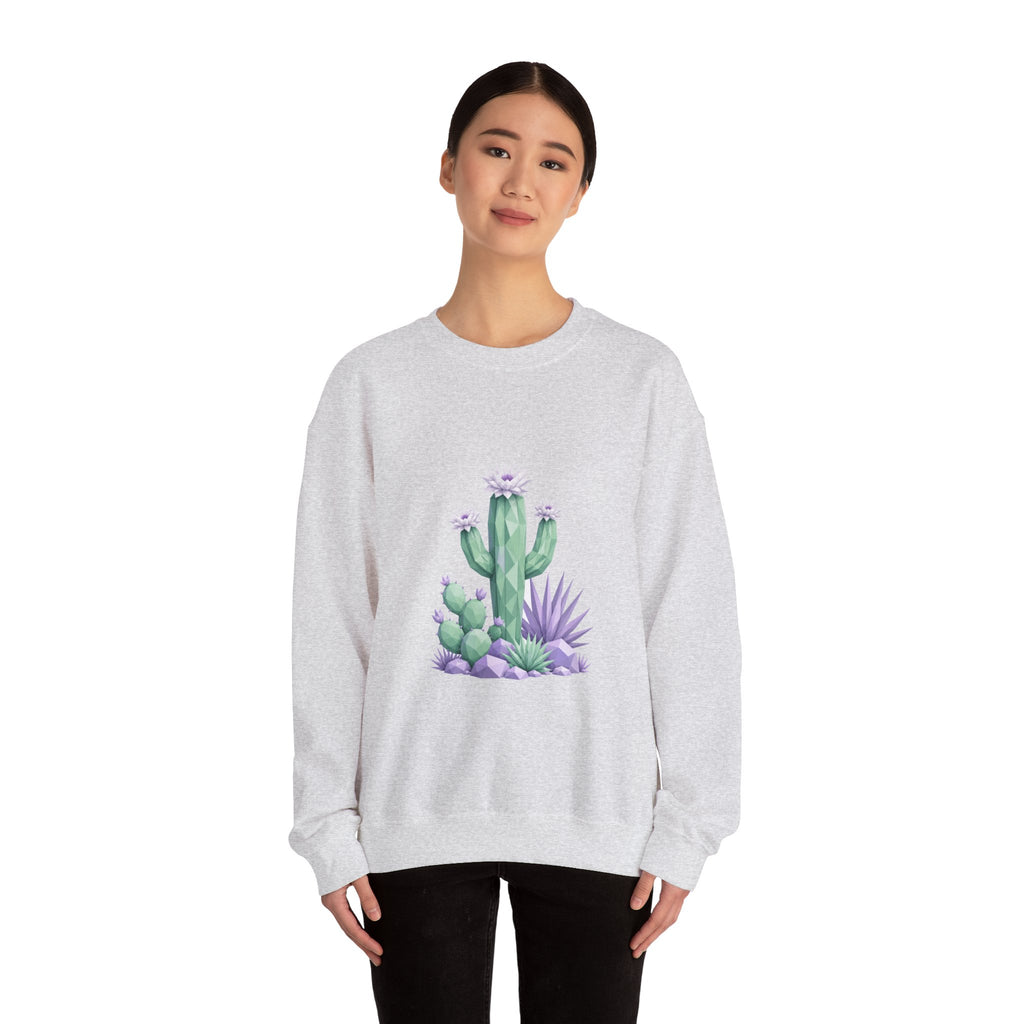 Matching Couple Sweatshirt - Desert & Rainforest Matching Couple Premium Fleece Sweatshirt Geometric Art His Hers Love Gift - Design A
