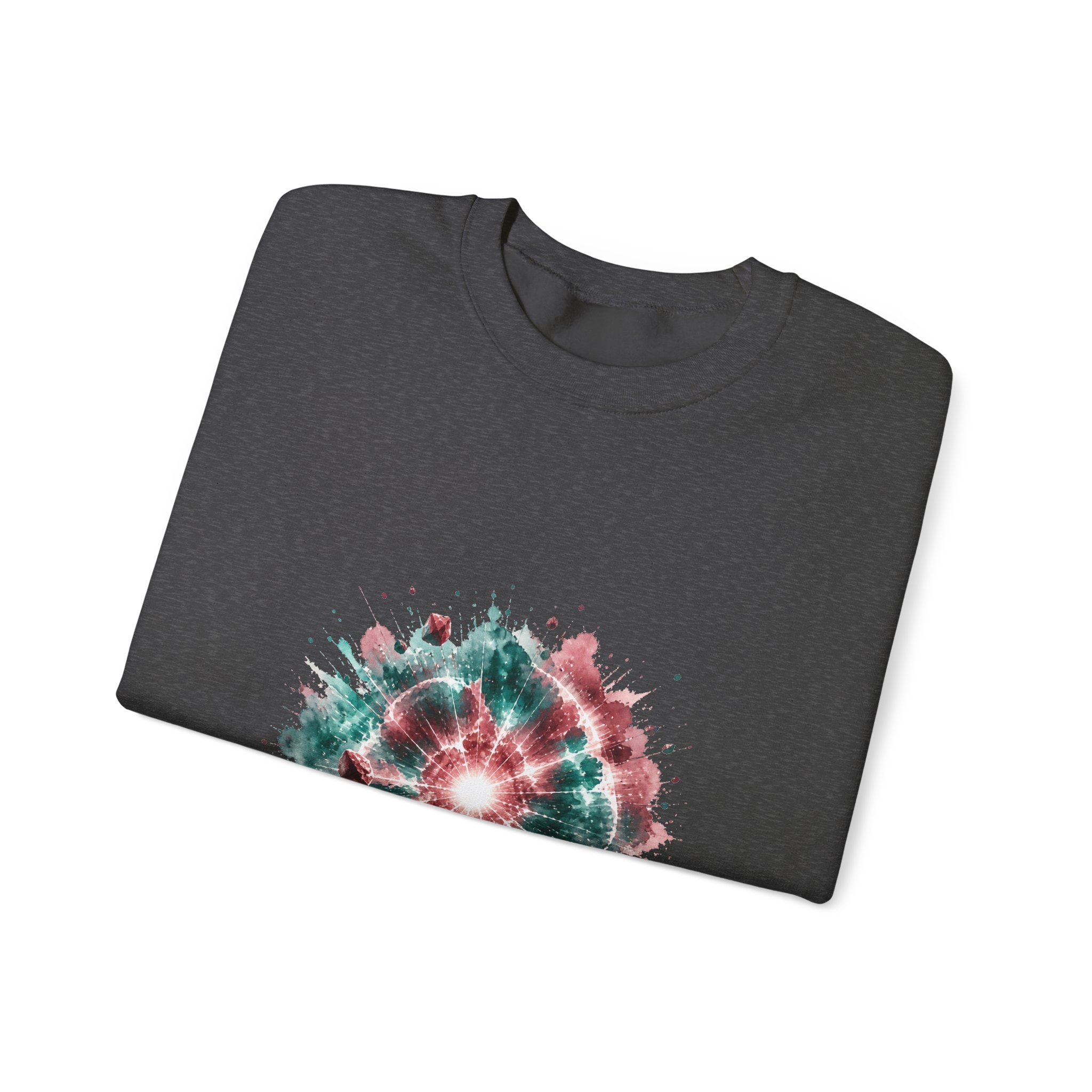 Matching Couple Sweatshirt - Galaxy & Supernova Matching Couple Comfort Colors Crew Watercolor Art His Hers Birthday Gift - Design B