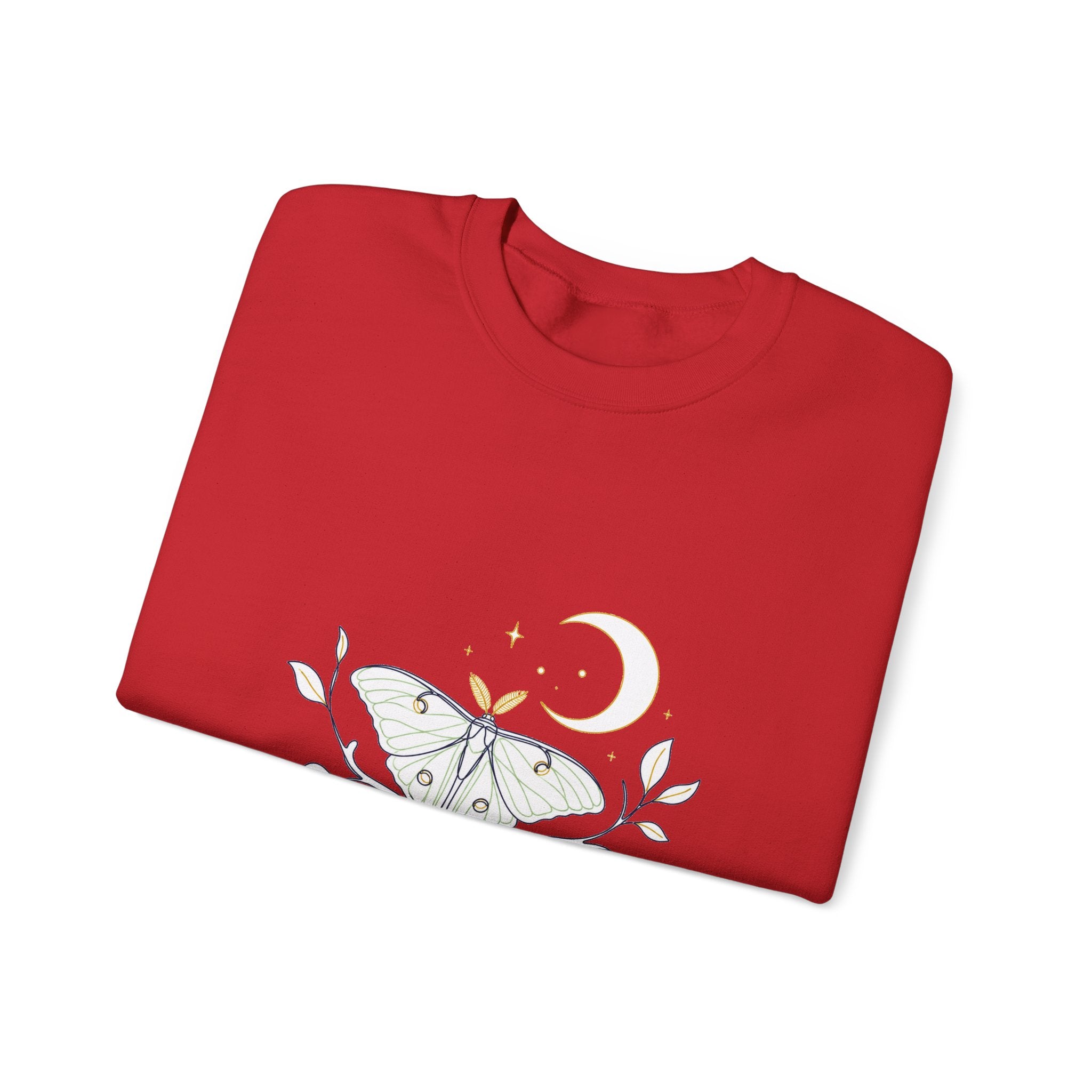 Matching Couple Sweatshirt - Butterfly & Moth Matching Couple Premium Fleece Sweatshirt Minimalist Art His Hers Christmas Gift - Design B