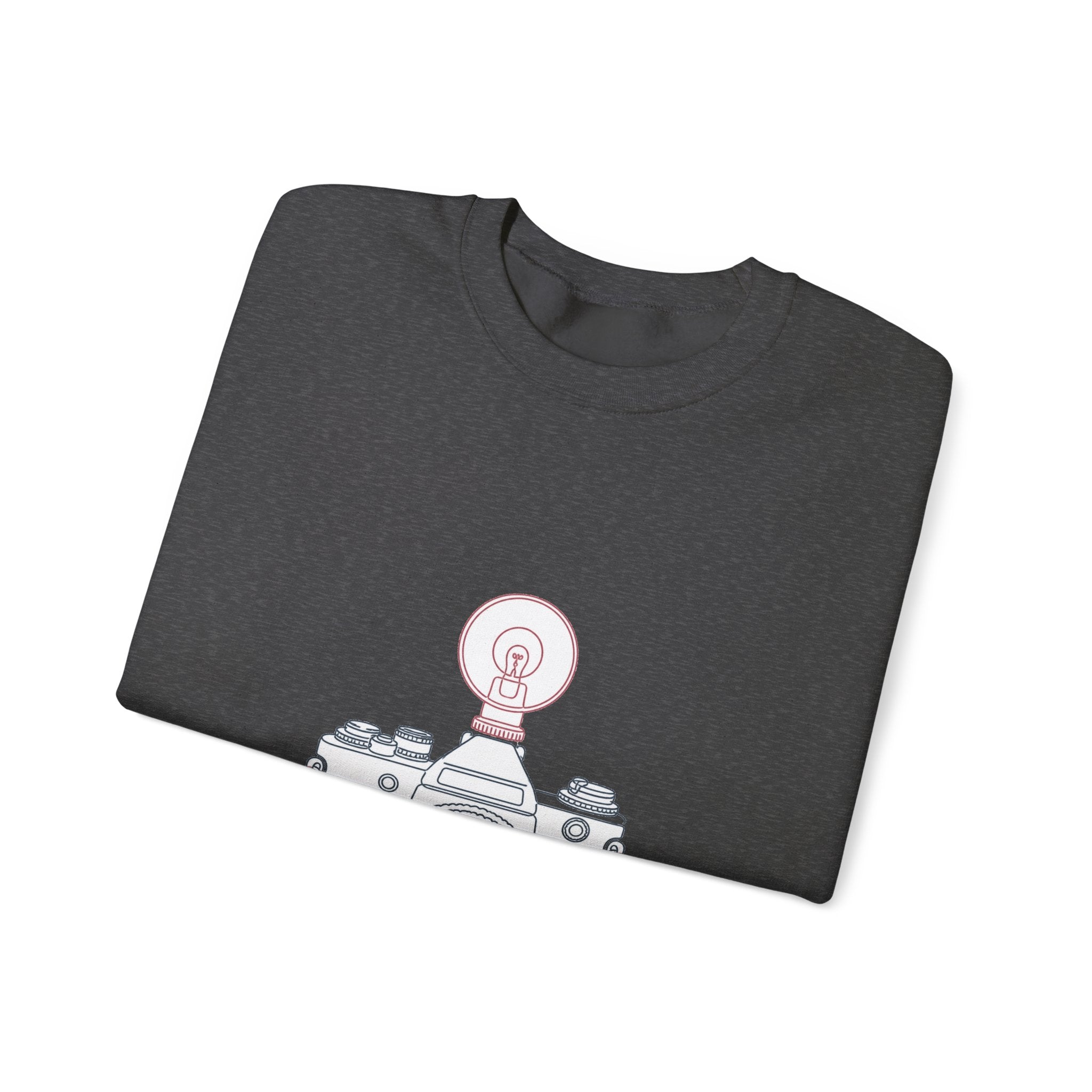 Matching Couple Sweatshirt - Camera & Film Matching Couple Comfort Colors Crew Minimalist Art His Hers Christmas Gift - Design A