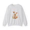 Matching Couple Sweatshirt - Lion & Lamb Matching Couple Comfort Colors Crew Watercolor Art His Hers Birthday Gift - Design B