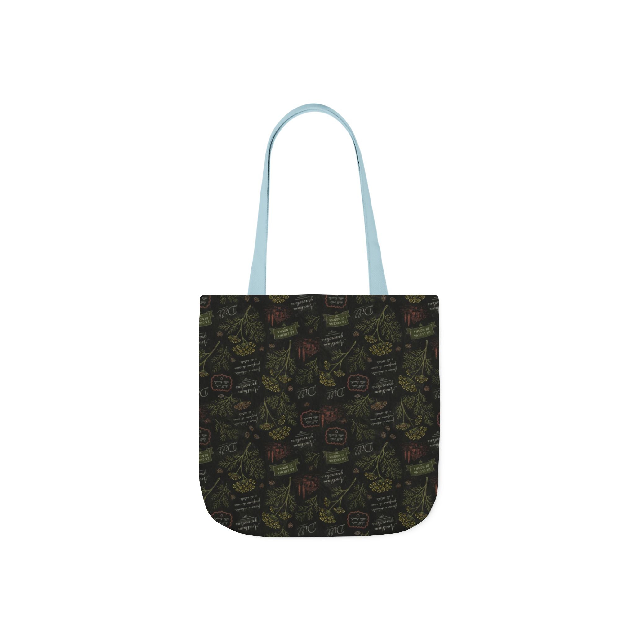 Dill Fronds Canvas Tote Bag Mediterranean Kitchen Chalk Art Design Italian Cottagecore Gift
