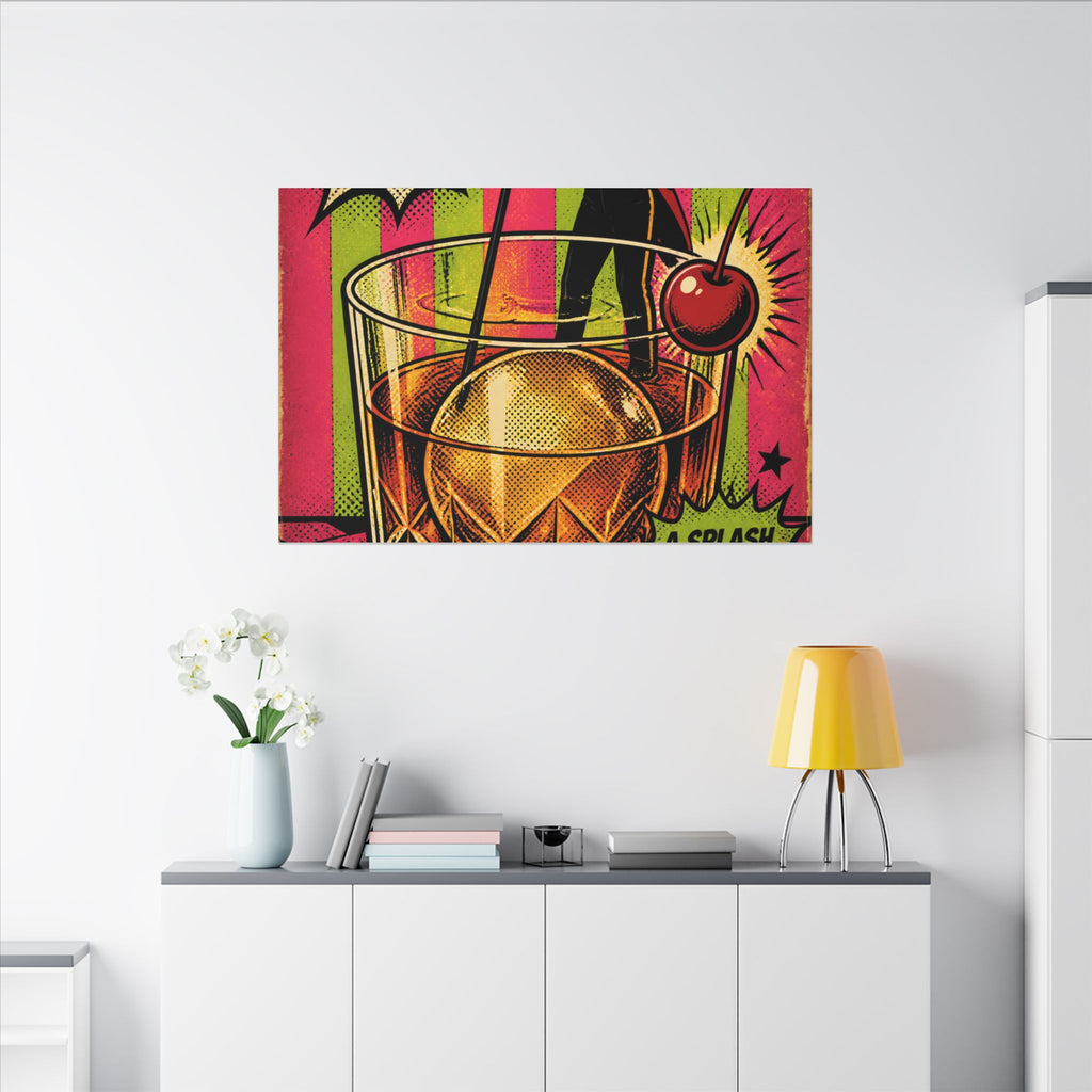 Old Fashioned Ringmaster Wall Art Canvas 24×36 Pop Art Restaurant Decor Maximalist Print