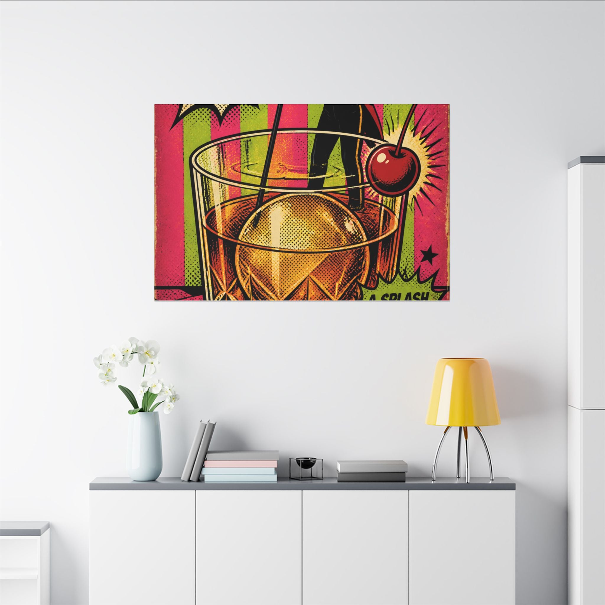 Old Fashioned Ringmaster Wall Art Canvas 24×36 Pop Art Restaurant Decor Maximalist Print