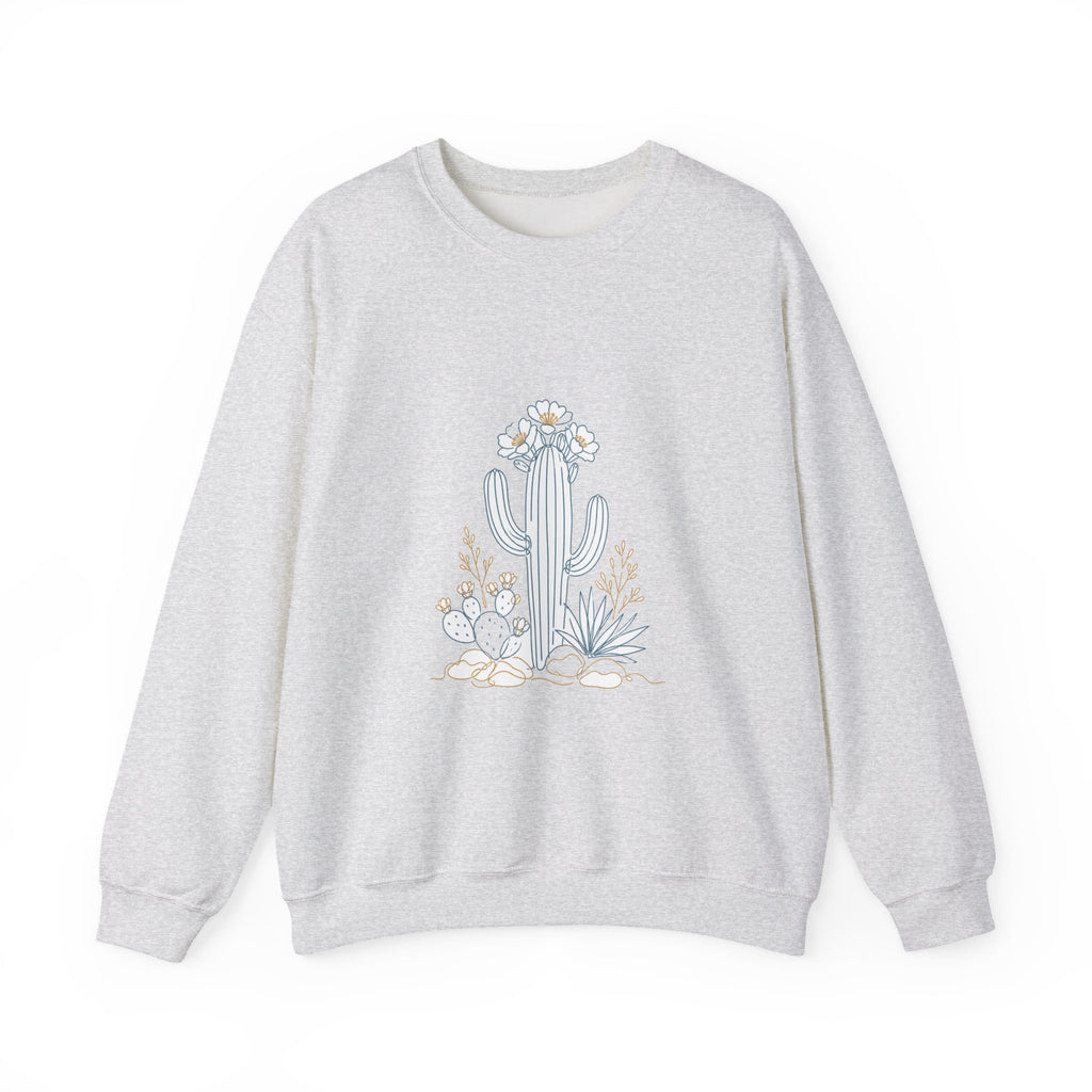 Matching Couple Sweatshirt - Desert & Rainforest Matching Couple Premium Fleece Sweatshirt Minimalist Art His Hers Christmas Gift - Design A
