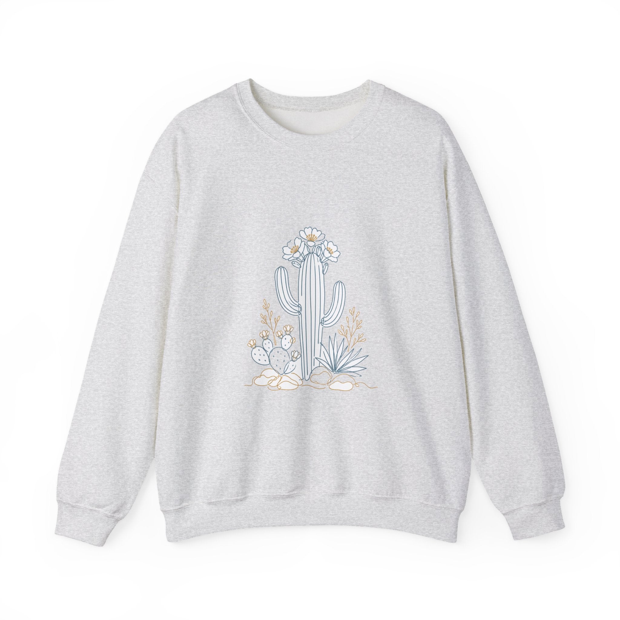 Matching Couple Sweatshirt - Desert & Rainforest Matching Couple Premium Fleece Sweatshirt Minimalist Art His Hers Christmas Gift - Design A