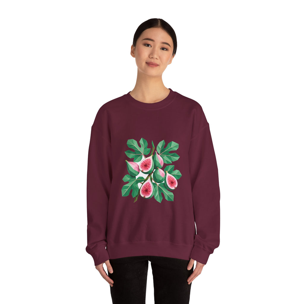 Matching Couple Sweatshirt - Olive Branch & Fig Matching Couple Comfort Colors Crew Geometric Art His Hers Love Gift - Design B