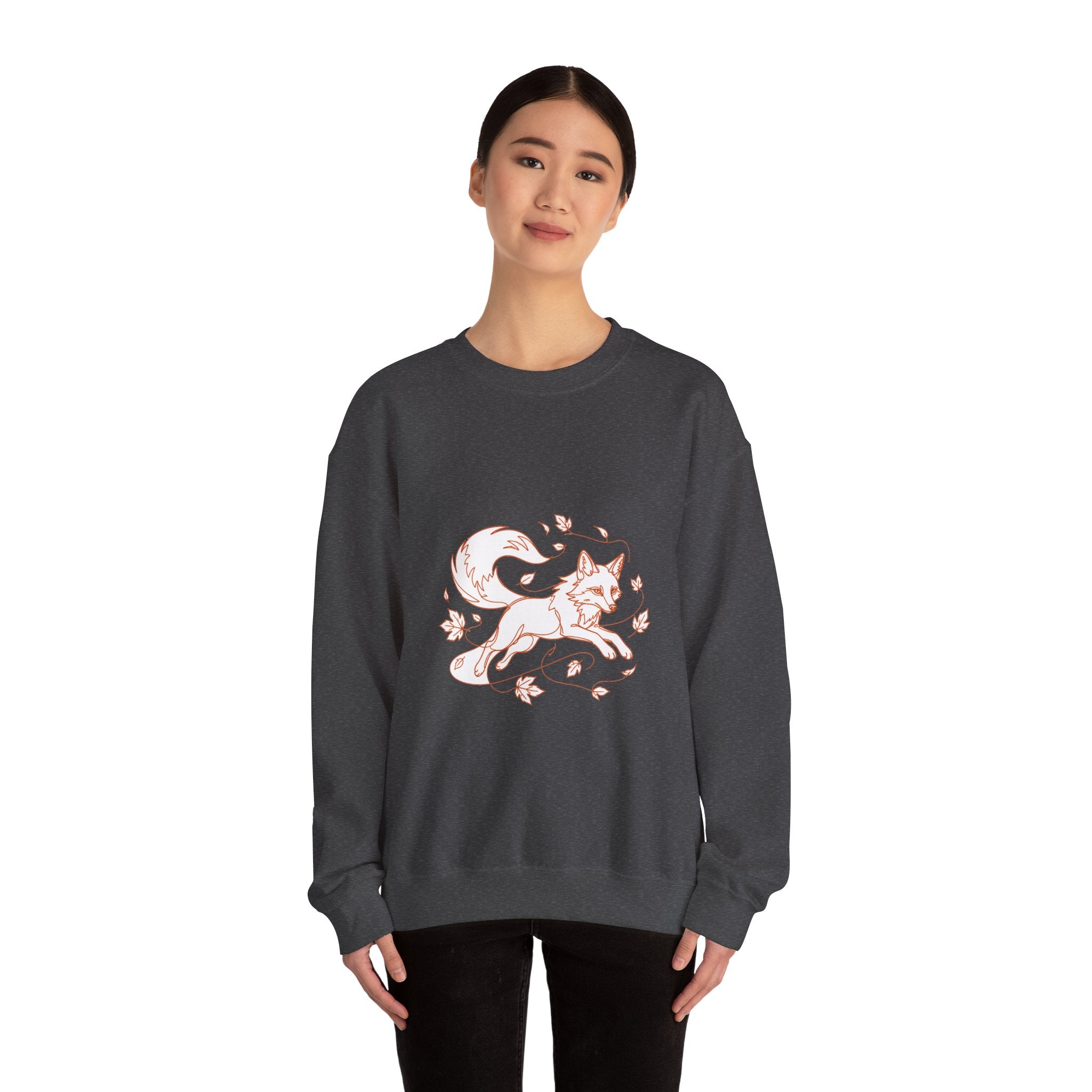 Matching Couple Sweatshirt - Fox & Rabbit Matching Couple Comfort Colors Crew Minimalist Art His Hers Christmas Gift - Design A