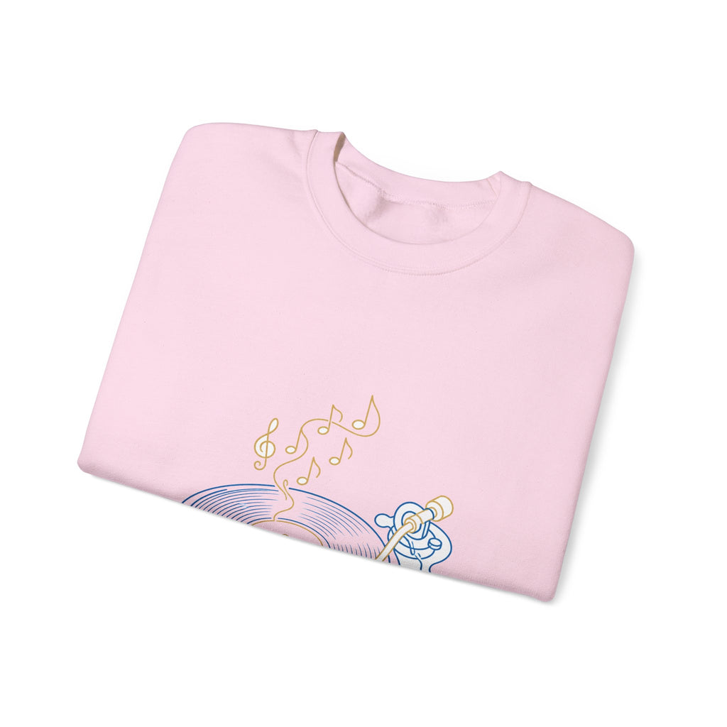 Matching Couple Sweatshirt - Vinyl & Cassette Matching Couple Comfort Colors Crew Minimalist Art His Hers Christmas Gift - Design A