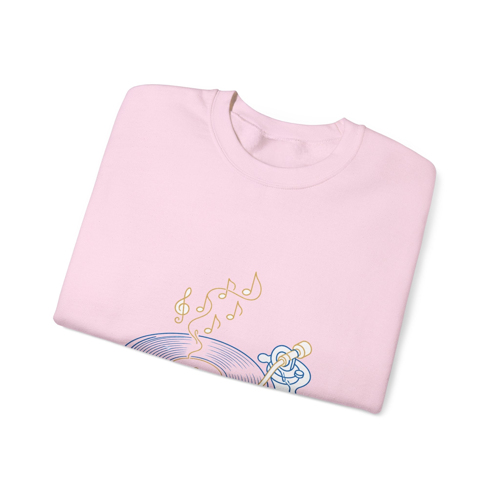Matching Couple Sweatshirt - Vinyl & Cassette Matching Couple Comfort Colors Crew Minimalist Art His Hers Christmas Gift - Design A