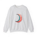 Matching Couple Sweatshirt - Waxing & Waning Moon Matching Couple Crewneck Sweatshirt Geometric Art His Hers Couple Gift - Design A