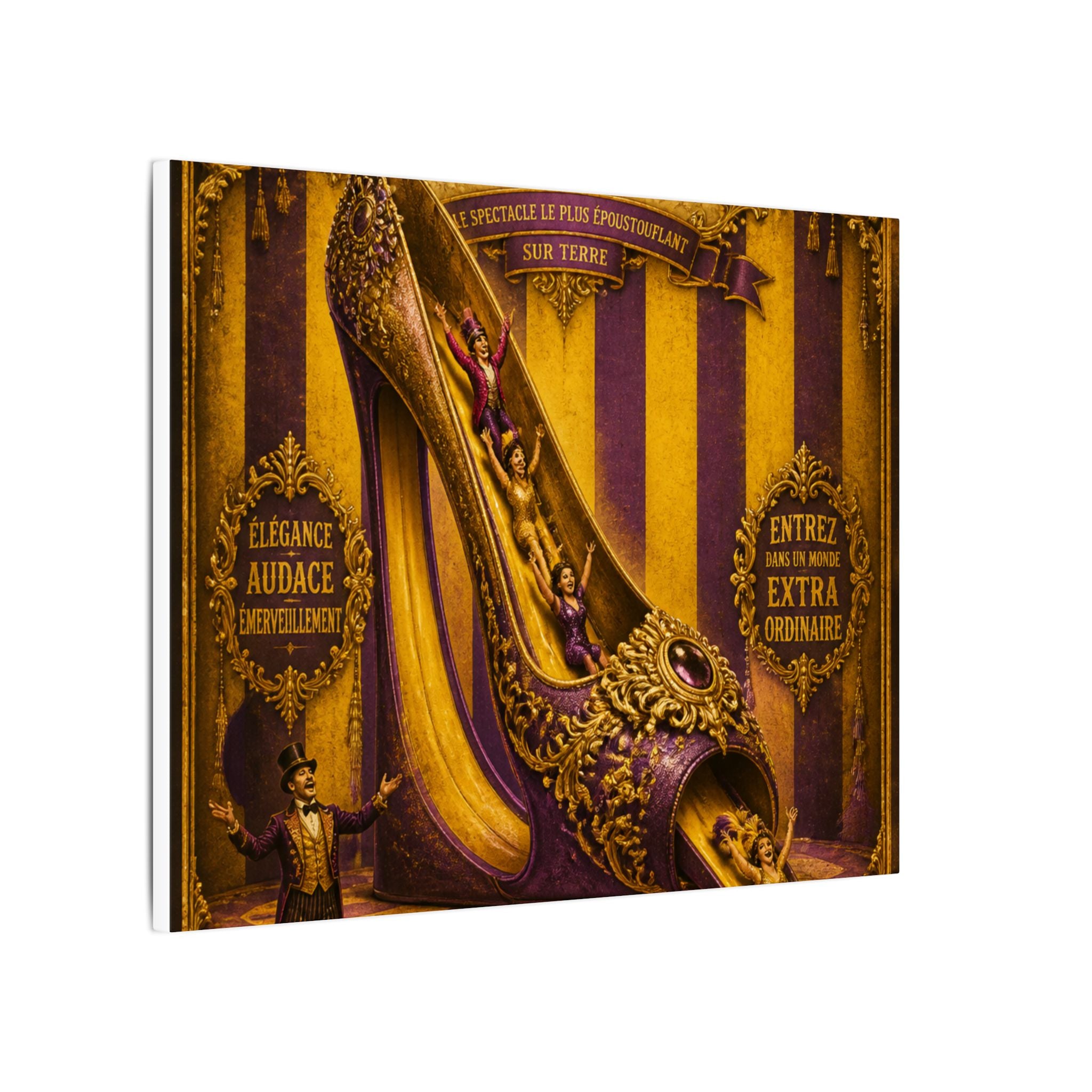 High Heel Slide Wall Art Canvas 16×20 Baroque Home Office Decor Maximalist Print