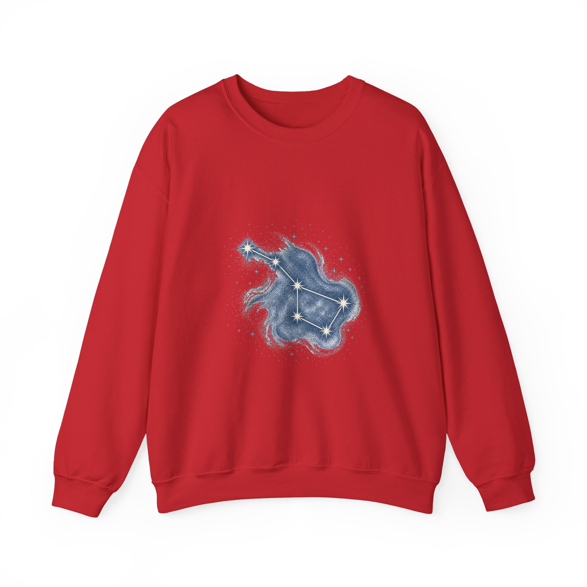 Matching Couple Sweatshirt - Big & Little Dipper Matching Couple Premium Fleece Sweatshirt Hand-Drawn Art His Hers Anniversary Gift - Design A
