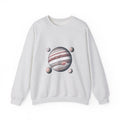 Matching Couple Sweatshirt - Saturn & Jupiter Matching Couple Crewneck Sweatshirt Hand-Drawn Art His Hers Best Friend Gift - Design B