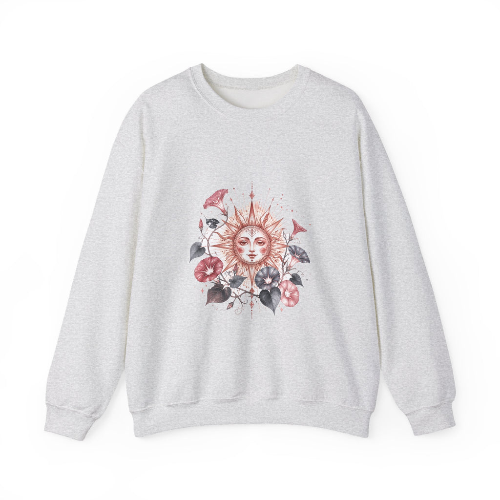 Matching Couple Sweatshirt - Sun & Moon Matching Couple Crewneck Sweatshirt Watercolor Art His Hers Engagement Gift - Design B