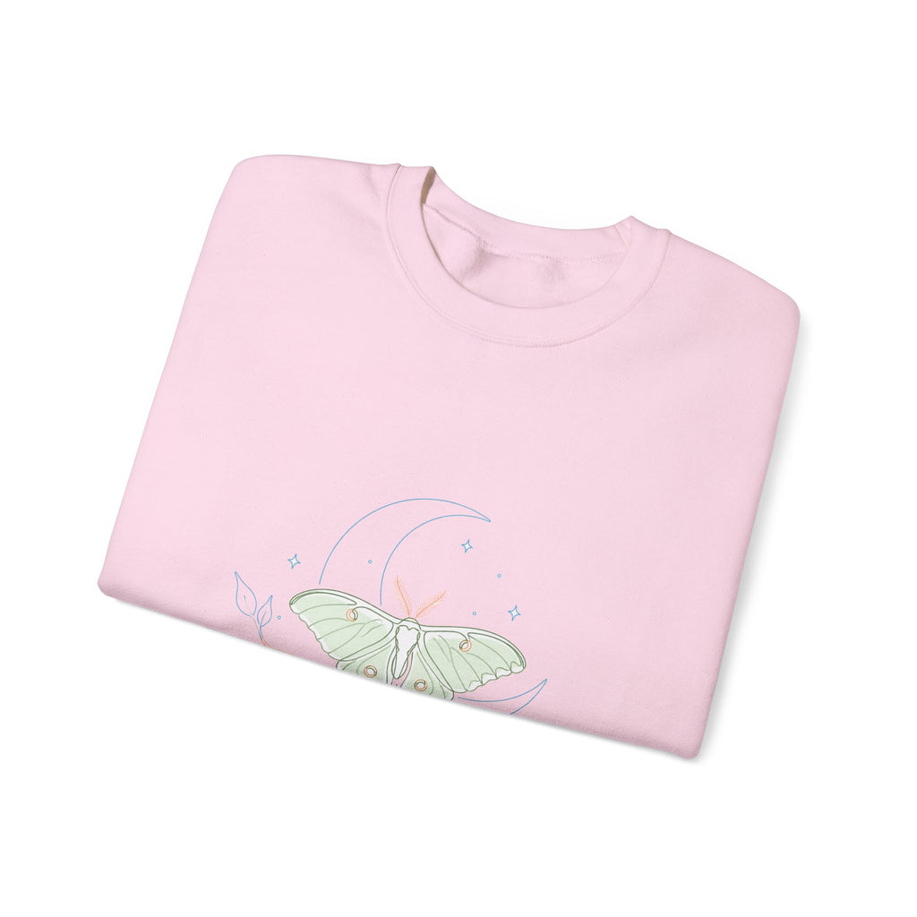 Matching Couple Sweatshirt - Butterfly & Moth Matching Couple Crewneck Sweatshirt Minimalist Art His Hers Valentine Gift - Design B