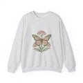 Matching Couple Sweatshirt - Butterfly & Moth Matching Couple Crewneck Sweatshirt Vintage Art His Hers Wedding Gift - Design A