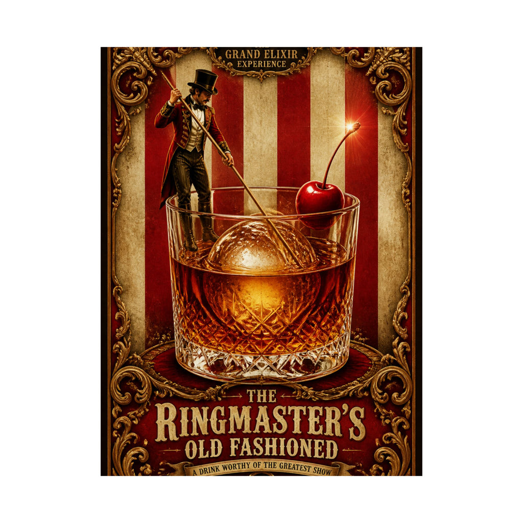 Old Fashioned Ringmaster Wall Art Poster 18×24 Baroque Home Office Decor Maximalist Print