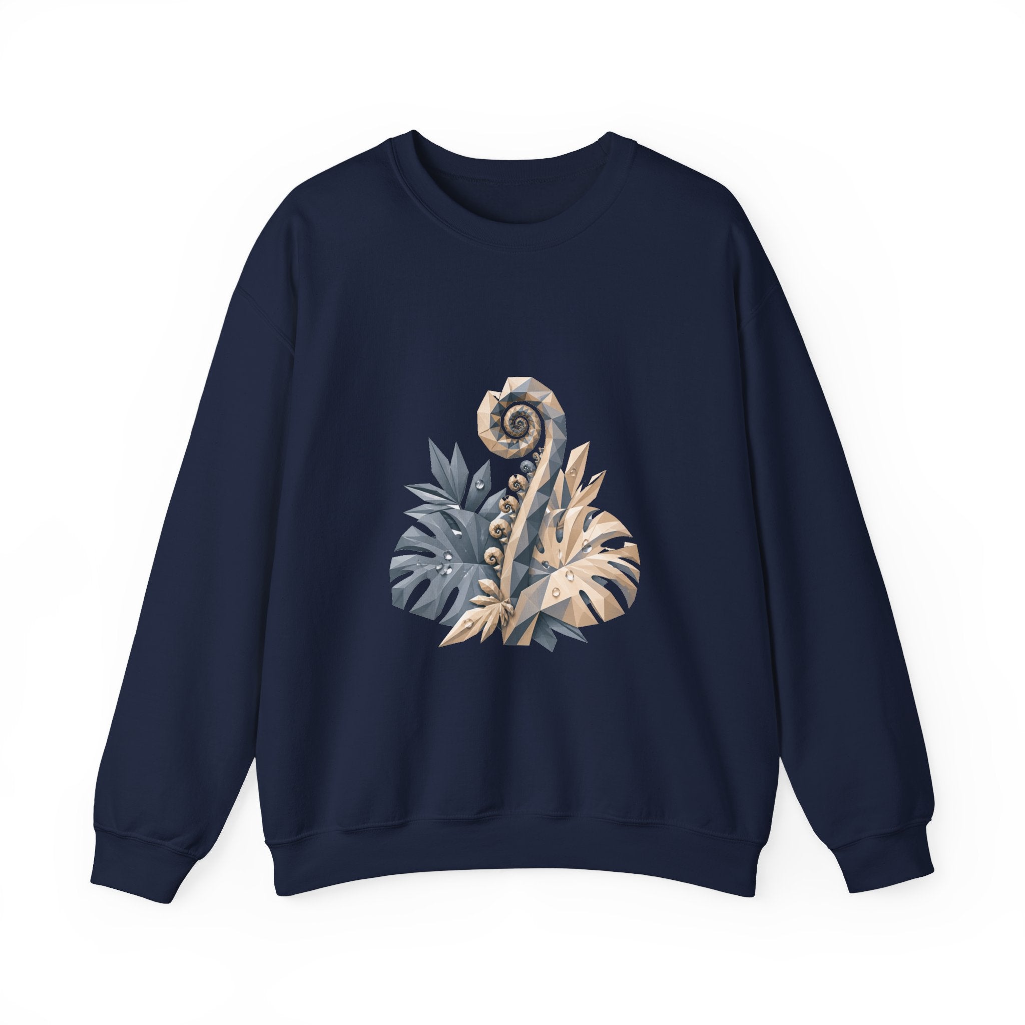 Matching Couple Sweatshirt - Desert & Rainforest Matching Couple Comfort Colors Crew Geometric Art His Hers Love Gift - Design B