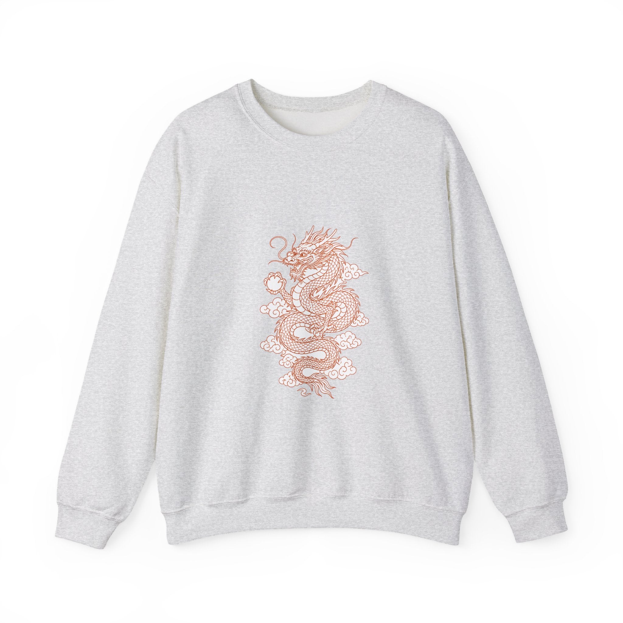 Matching Couple Sweatshirt - Dragon & Phoenix Matching Couple Comfort Colors Crew Minimalist Art His Hers Christmas Gift - Design A