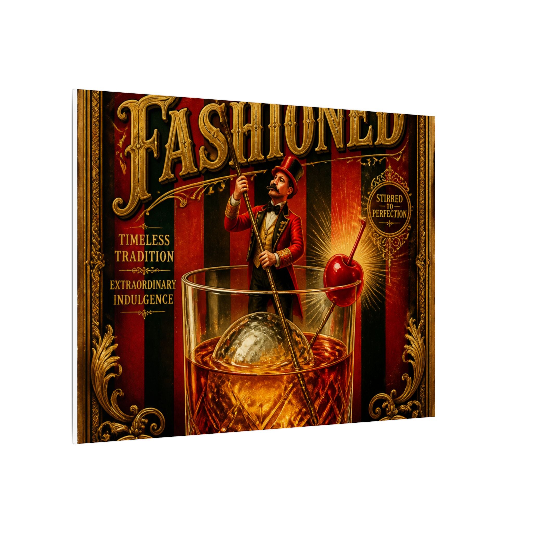 Old Fashioned Ringmaster Wall Art Canvas 16×20 Baroque Home Office Decor Maximalist Print