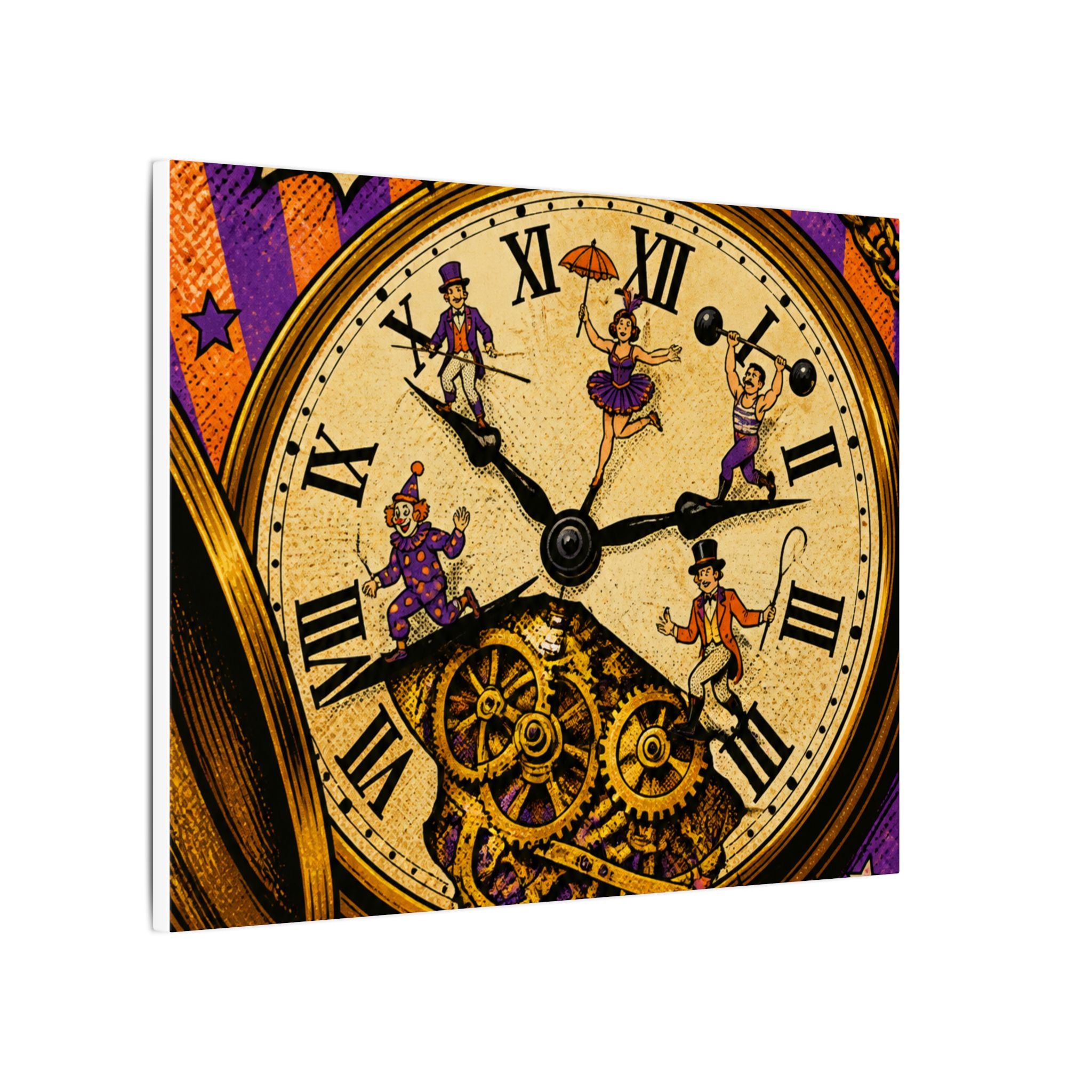 Pocket Watch Performers Wall Art Canvas 16×20 Pop Art Living Room Decor Maximalist Print