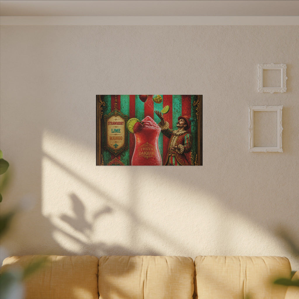 Daiquiri Fruit Juggler Wall Art Canvas 16×20 Baroque Home Office Decor Maximalist Print