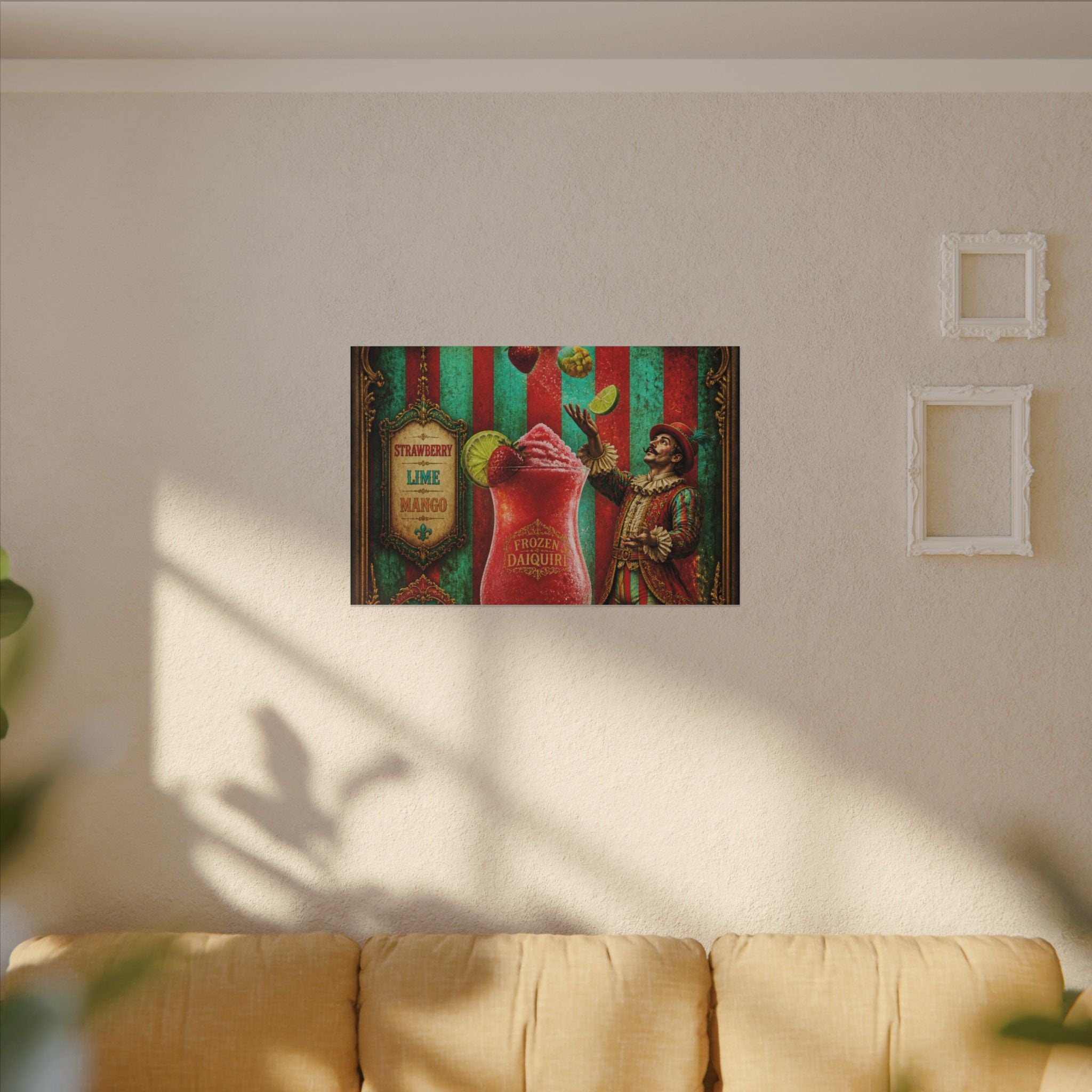 Daiquiri Fruit Juggler Wall Art Canvas 16×20 Baroque Home Office Decor Maximalist Print