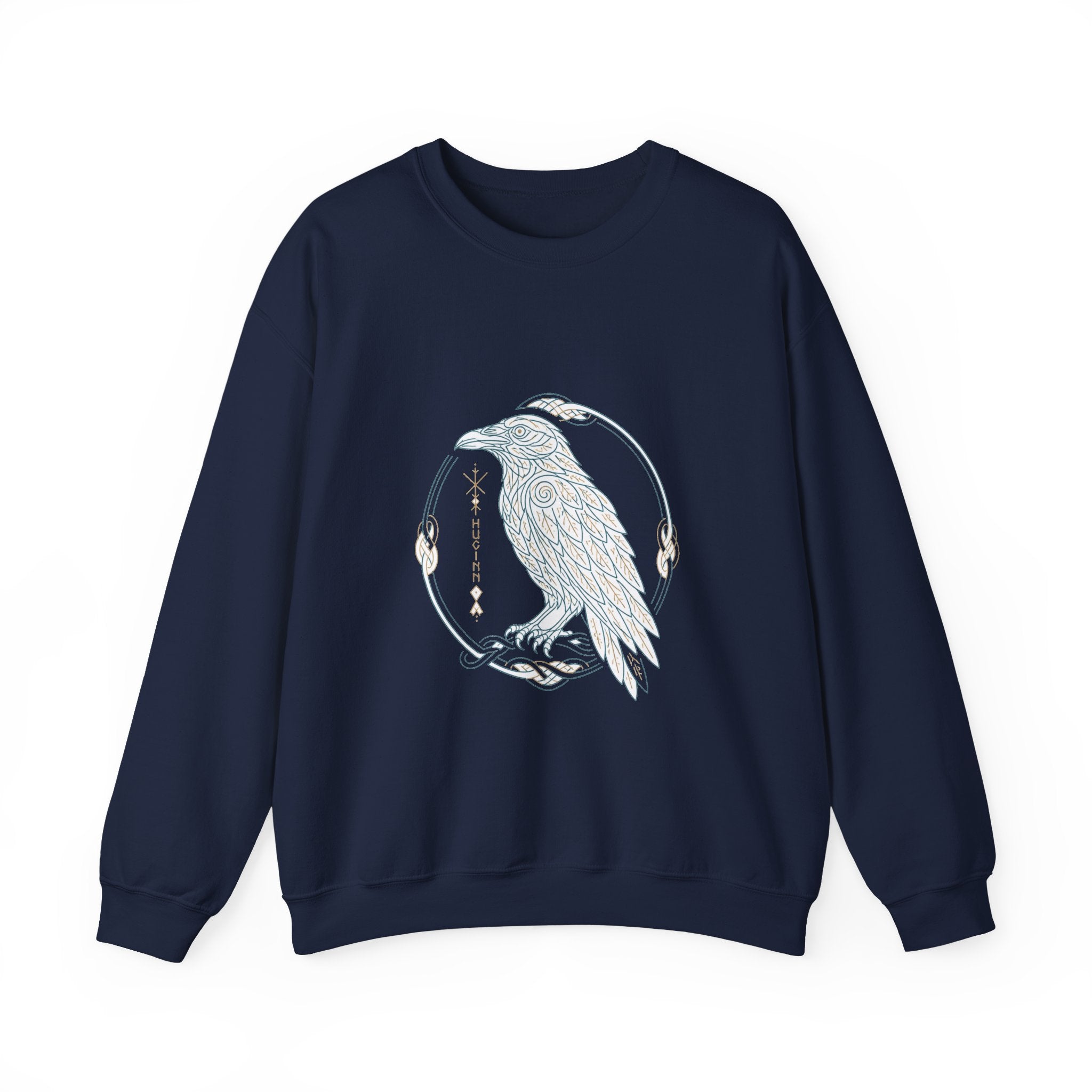 Matching Couple Sweatshirt - Huginn & Muninn Matching Couple Comfort Colors Crew Minimalist Art His Hers Christmas Gift - Design A
