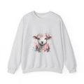 Matching Couple Sweatshirt - Lion & Lamb Matching Couple Crewneck Sweatshirt Watercolor Art His Hers Engagement Gift - Design B