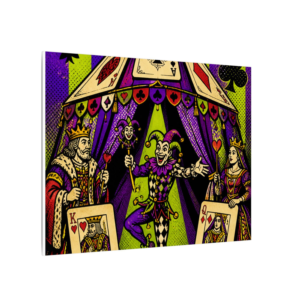 Playing Cards Tent Wall Art Canvas 16×20 Pop Art Living Room Decor Maximalist Print