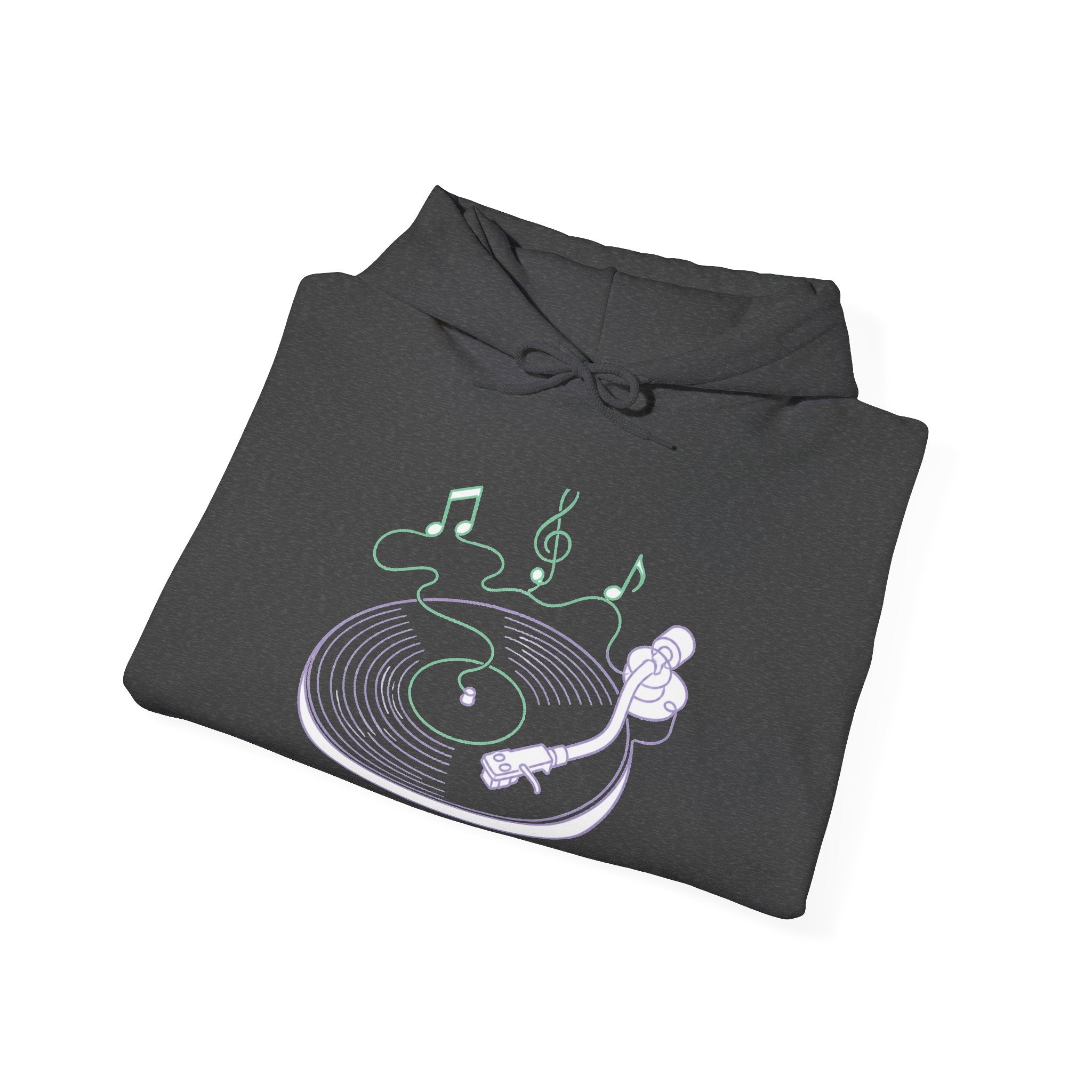Matching Couple Sweatshirt - Vinyl & Cassette Matching Couple Hooded Sweatshirt Minimalist Art His Hers Valentine Gift - Design A