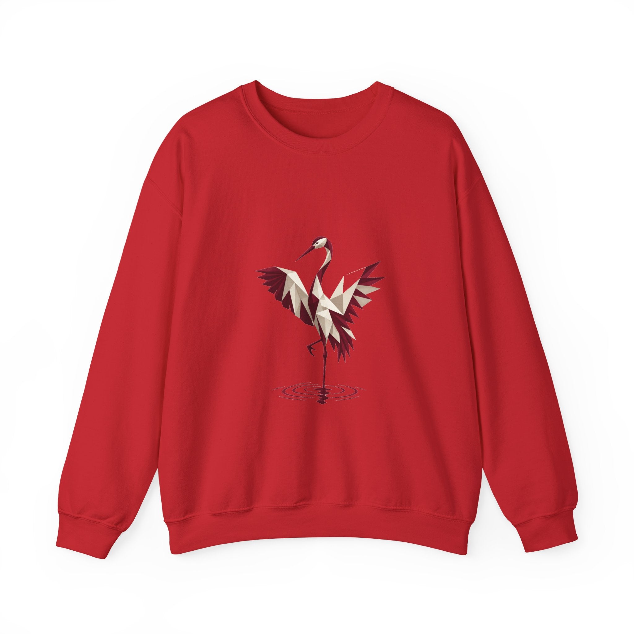 Matching Couple Sweatshirt - Tiger & Crane Matching Couple Crewneck Sweatshirt Geometric Art His Hers Couple Gift - Design B