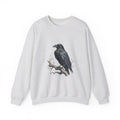 Matching Couple Sweatshirt - Raven & Swan Matching Couple Premium Fleece Sweatshirt Hand-Drawn Art His Hers Anniversary Gift - Design A