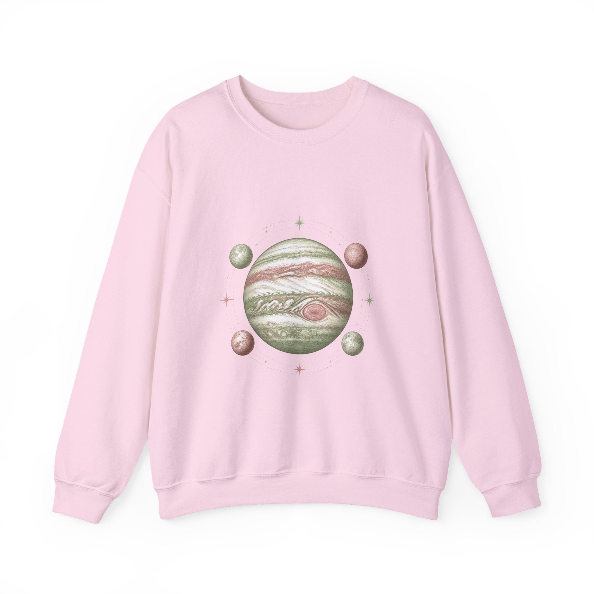 Matching Couple Sweatshirt - Saturn & Jupiter Matching Couple Premium Fleece Sweatshirt Vintage Art His Hers Honeymoon Gift - Design B