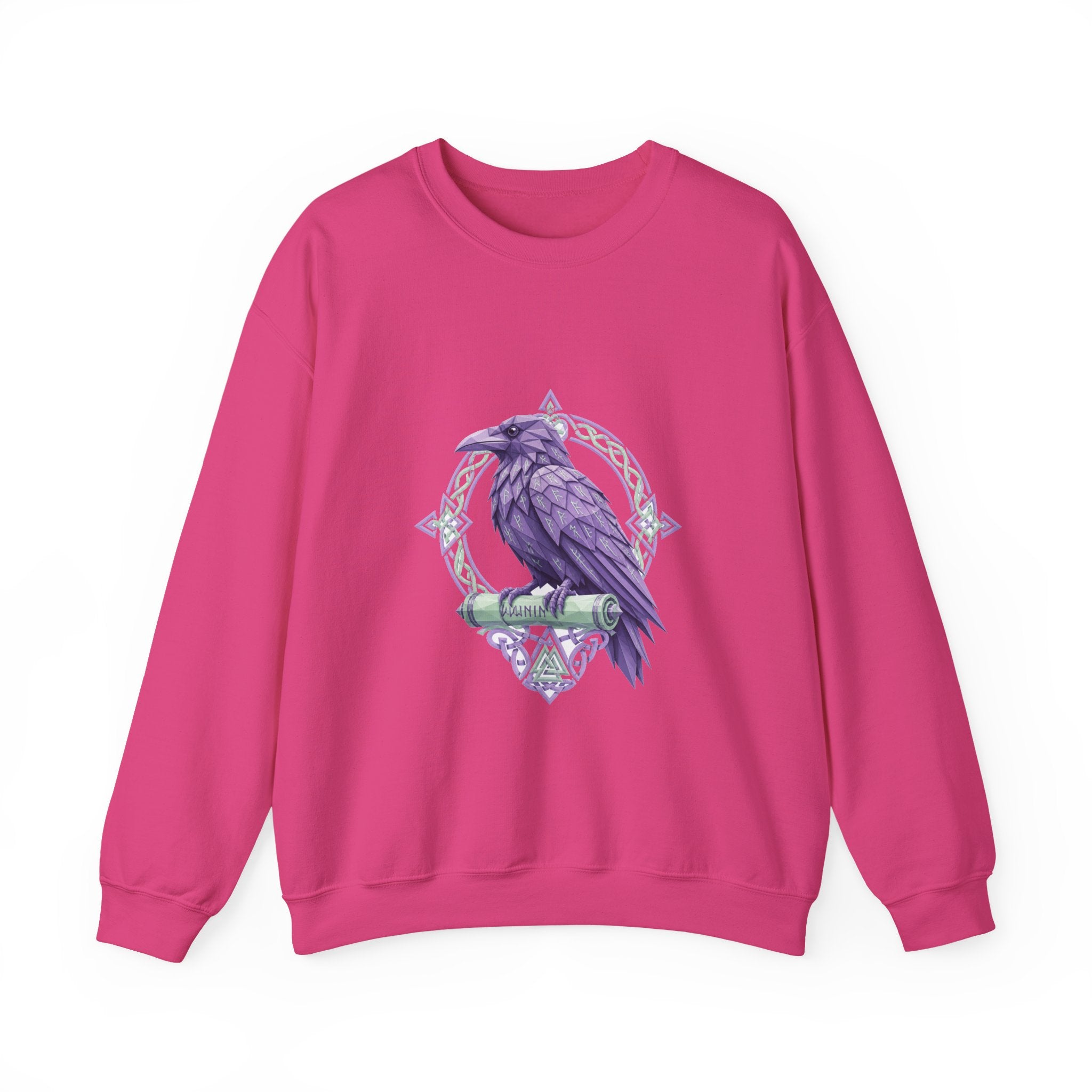 Matching Couple Sweatshirt - Huginn & Muninn Matching Couple Comfort Colors Crew Geometric Art His Hers Love Gift - Design B