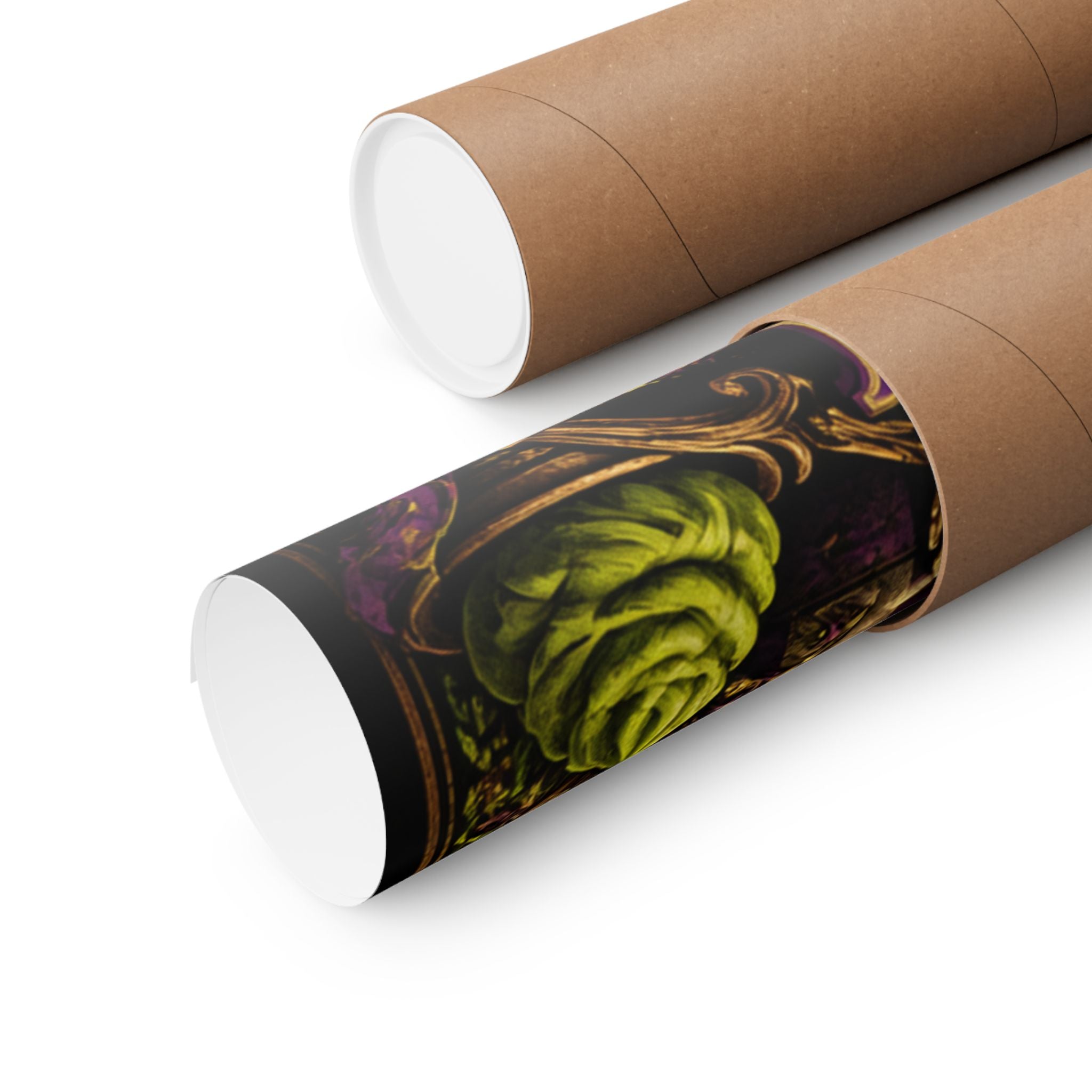 Sushi Roll Cannon Wall Art Poster 18×24 Baroque Home Office Decor Maximalist Print