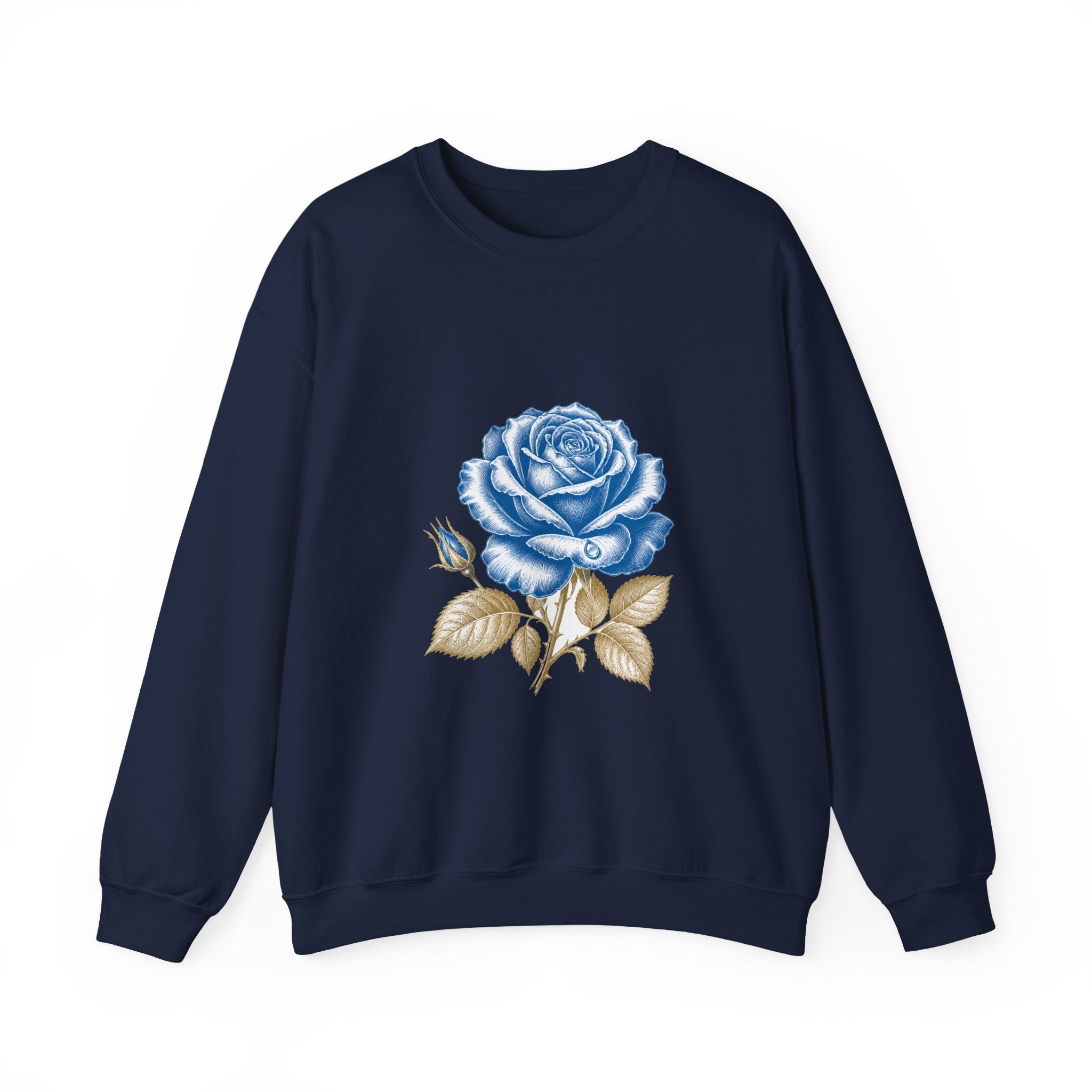 Matching Couple Sweatshirt - Rose & Thorn Matching Couple Comfort Colors Crew Vintage Art His Hers Honeymoon Gift - Design A