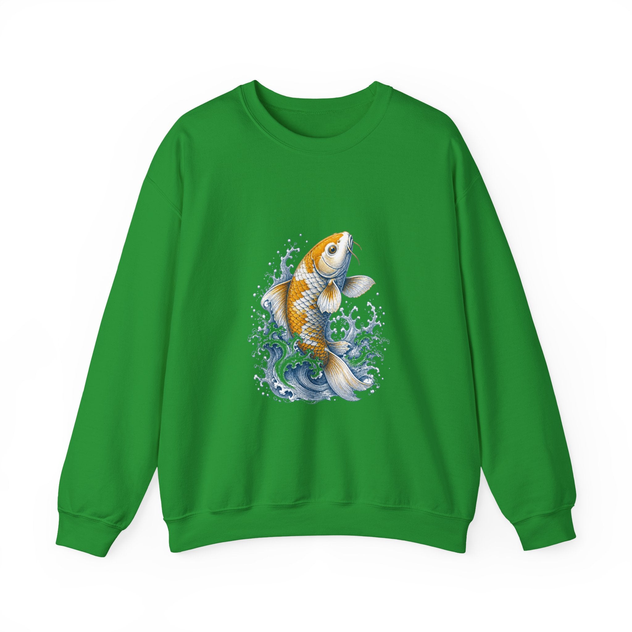 Matching Couple Sweatshirt - Koi Fish Yin Yang Matching Couple Comfort Colors Crew Vintage Art His Hers Honeymoon Gift - Design A