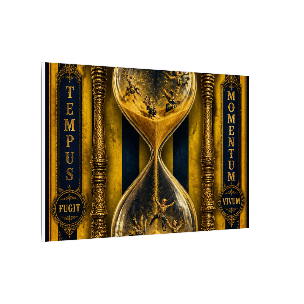 Hourglass Acrobats Wall Art Canvas 16×20 Baroque Home Office Decor Maximalist Print
